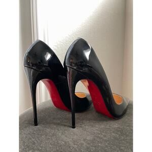 Christian Louboutin So Kate 120mm Pumps – Black Patent Leather (Size 39.5)